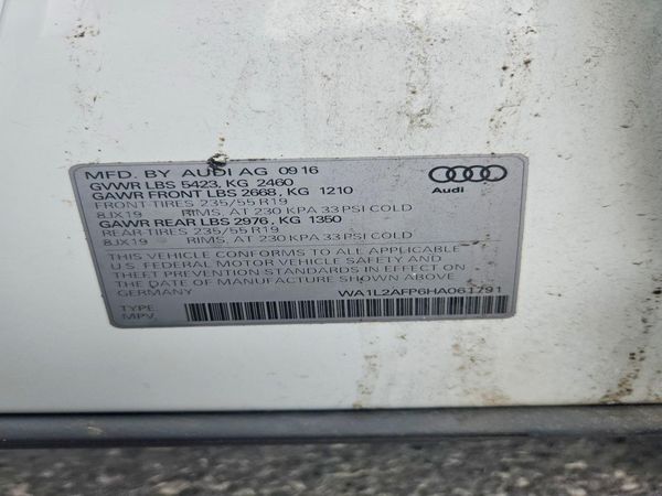 2017 AUDI Q5 quattro Premium Plus