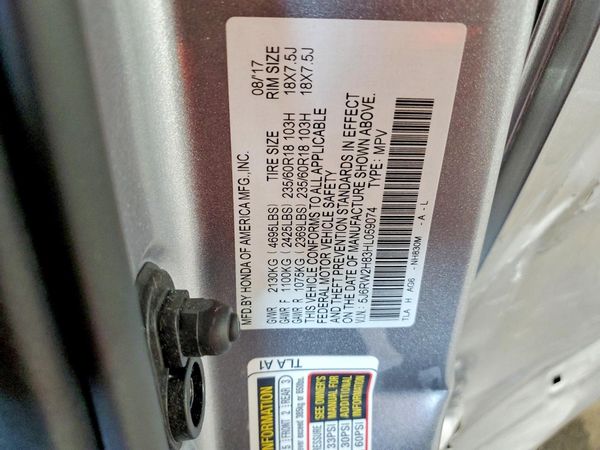 2017 HONDA CRV EX-L/EX-L Navi