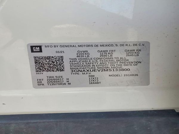 2021 CHEVROLET EQUINOX LT (1LT)