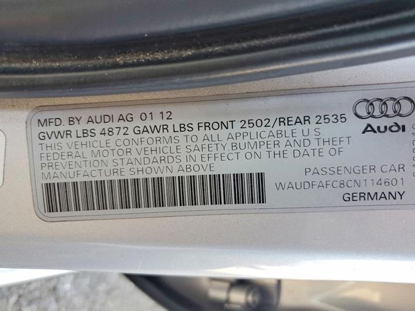 2012 AUDI A6 Premium Plus