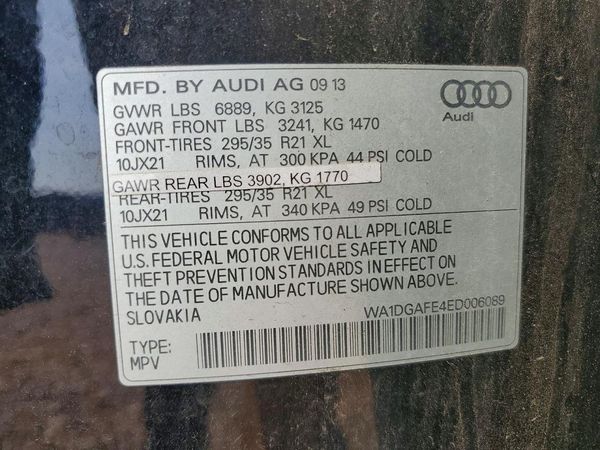 2014 AUDI Q7 S Line Prestige
