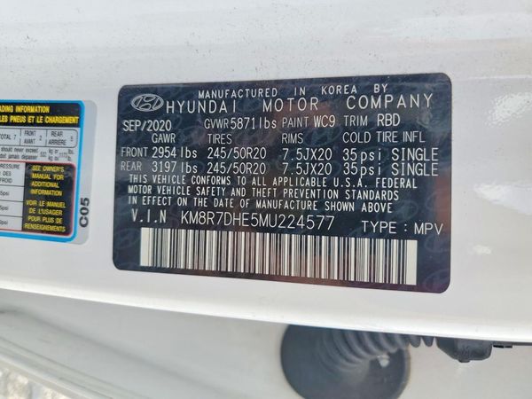2021 HYUNDAI PALISADE Calligraphy