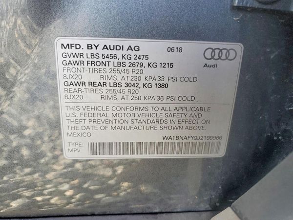 2018 AUDI Q5 quattro Premium Plus