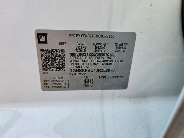 2018 CHEVROLET TAHOE
