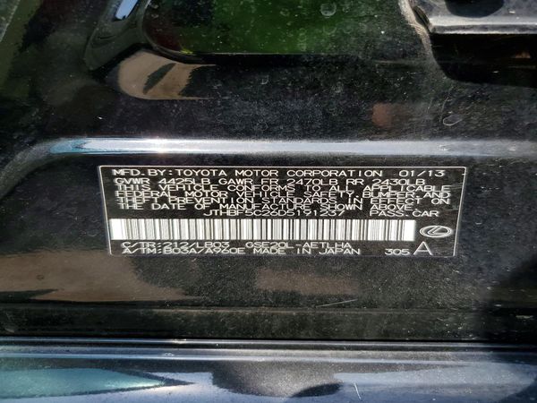 2013 LEXUS IS 250
