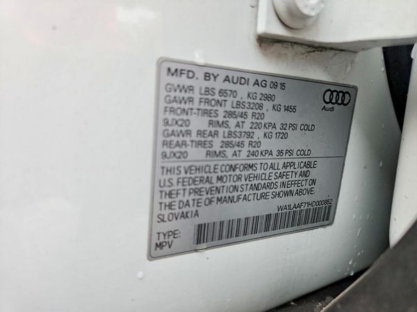 2017 AUDI Q7 quattro Premium Plus