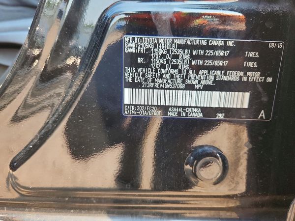 2016 TOYOTA RAV4 XLE (M Grade)