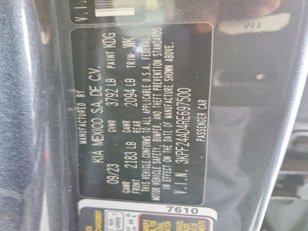 2024 KIA FORTE LX, LXS