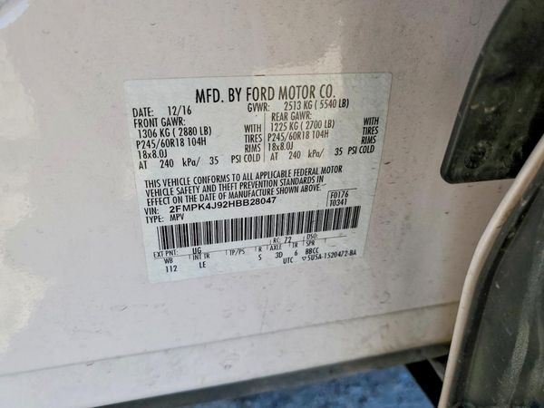 2017 FORD EDGE SEL