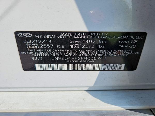 2015 HYUNDAI SONATA