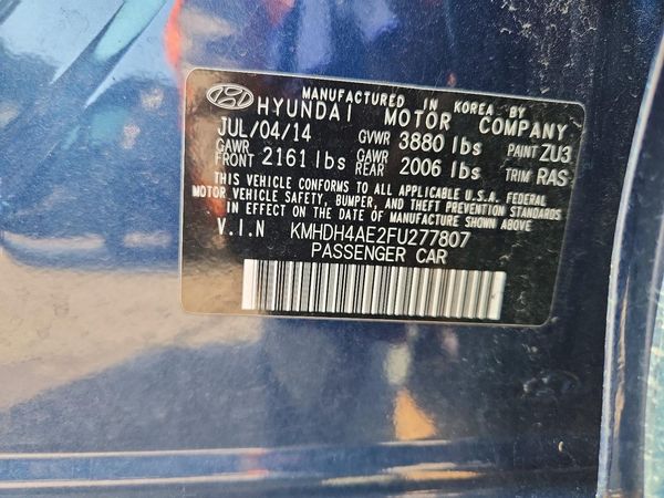 2015 HYUNDAI ELANTRA