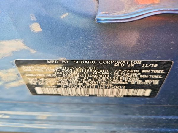 2020 SUBARU FORESTER