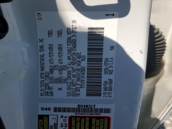 2015 TOYOTA TUNDRA SR5 Grade