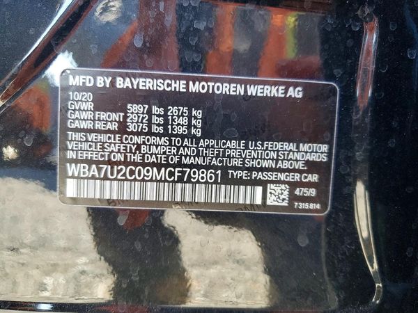 2021 BMW 750 xDrive