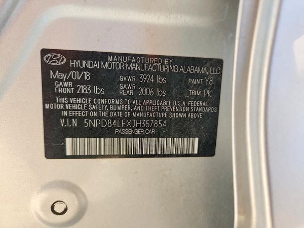 2018 HYUNDAI ELANTRA