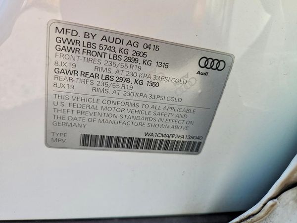 2015 AUDI Q5