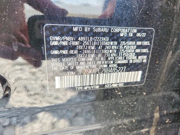 2022 SUBARU FORESTER Limited