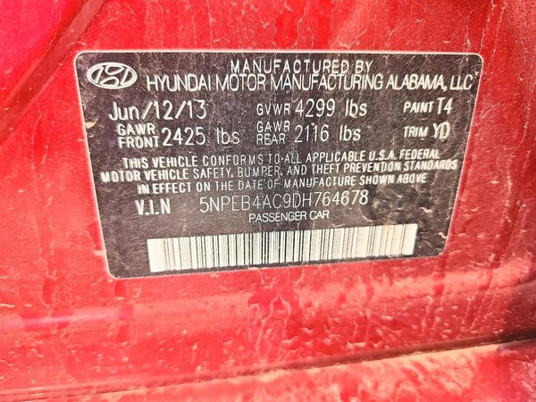 2013 HYUNDAI SONATA GLS/ GLS Popular