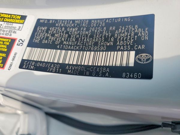2026 TOYOTA CAMRY