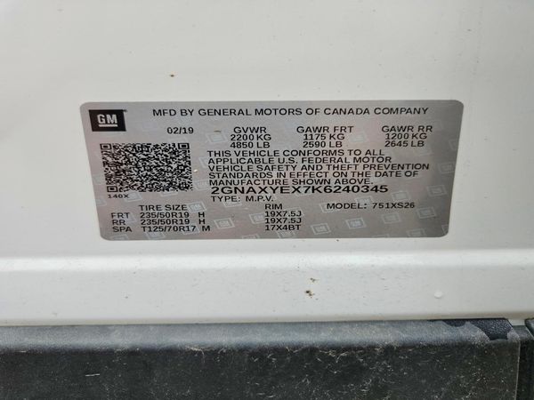 2019 CHEVROLET EQUINOX Premier (2LZ)