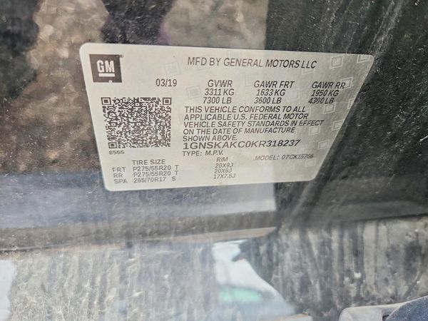 2019 CHEVROLET TAHOE LS