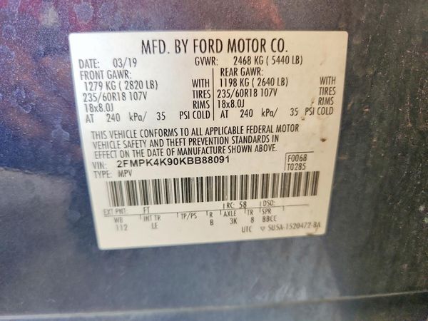 2019 FORD EDGE Titanium