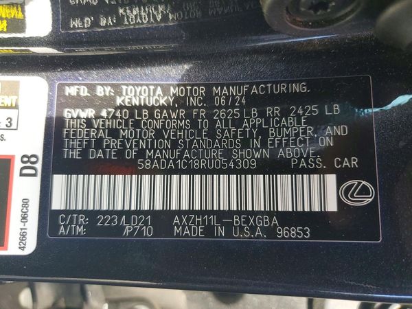 2024 LEXUS ES 300H