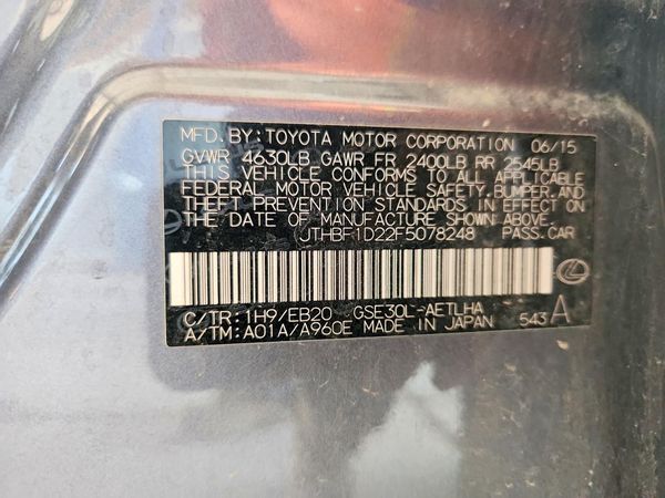 2015 LEXUS IS 250