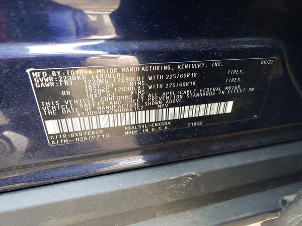 2022 TOYOTA RAV4 Limited