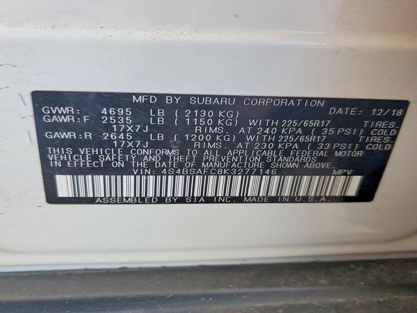 2019 SUBARU OUTBACK Premium+ES