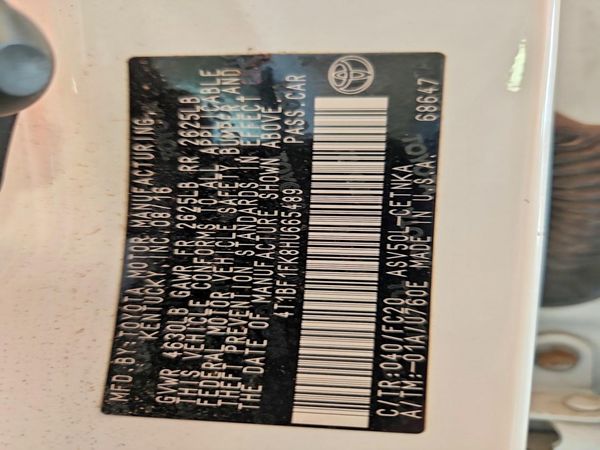 2017 TOYOTA CAMRY LE/SE/XLE/XSE