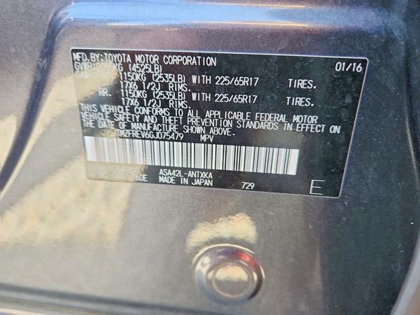 2016 TOYOTA RAV4 LE (X Grade)