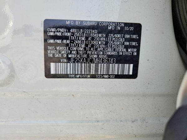 2021 SUBARU FORESTER
