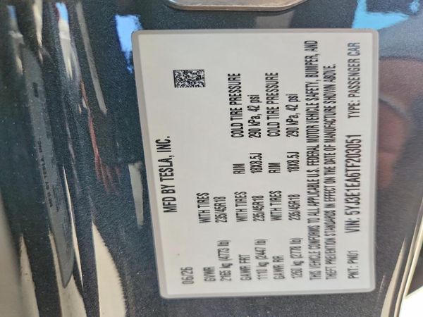 2026 TESLA MODEL 3