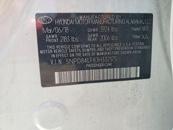 2018 HYUNDAI ELANTRA