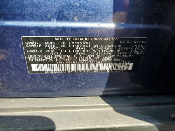 2019 SUBARU OUTBACK Limited+M/R+ES+NAVI