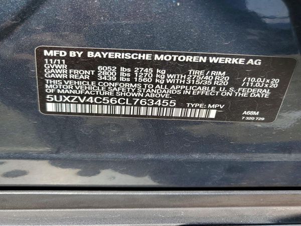 2012 BMW X5 xDrive35i