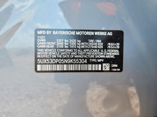 2022 BMW X3 xDrive30i