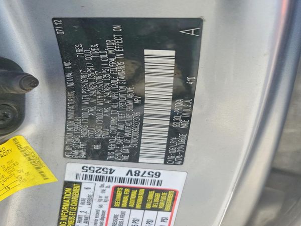2012 TOYOTA SIENNA