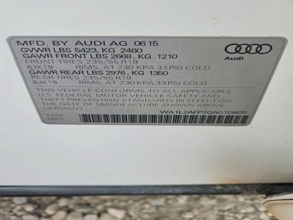 2016 AUDI Q5 quattro Premium Plus