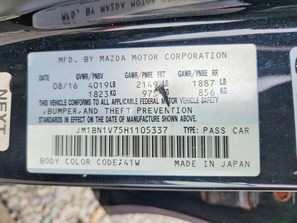 2017 MAZDA 3 Touring