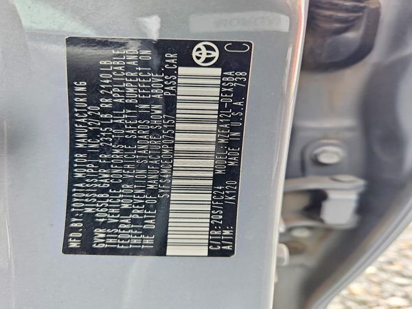 2021 TOYOTA COROLLA SE, CVT