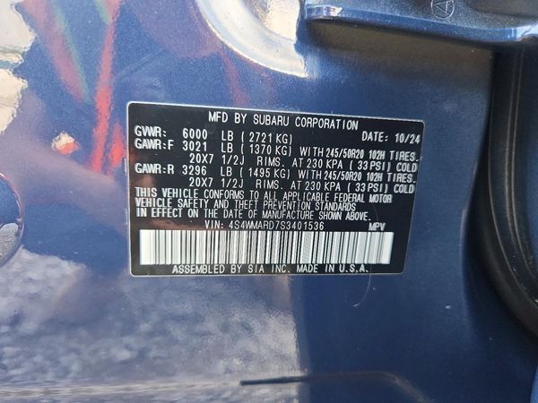 2025 SUBARU ASCENT