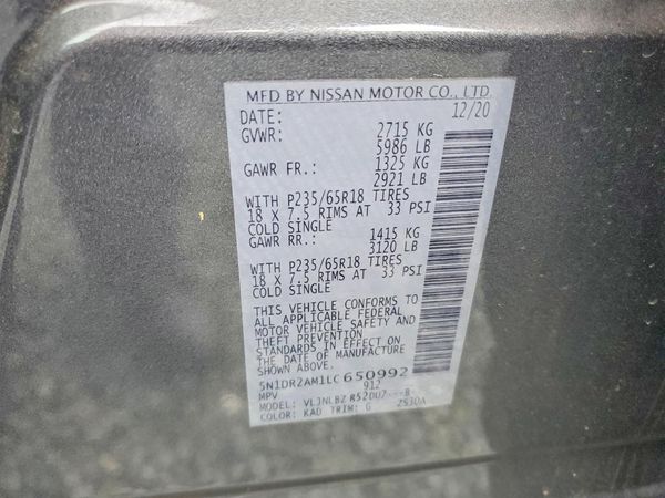 2020 NISSAN PATHFINDER