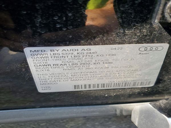 2022 AUDI Q5 quattro Premium