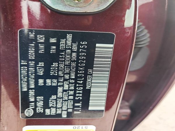 2019 KIA OPTIMA LX, S