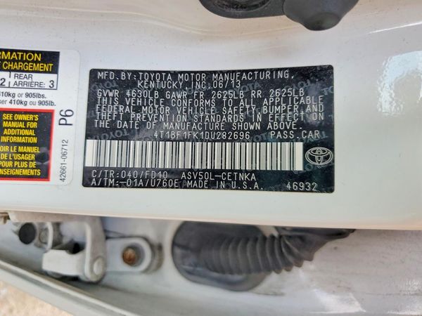 2013 TOYOTA CAMRY