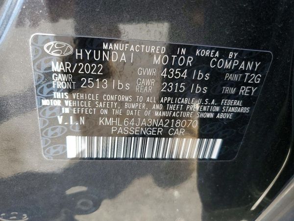 2022 HYUNDAI SONATA