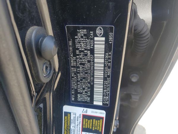 2017 TOYOTA CAMRY LE/SE/XLE/XSE