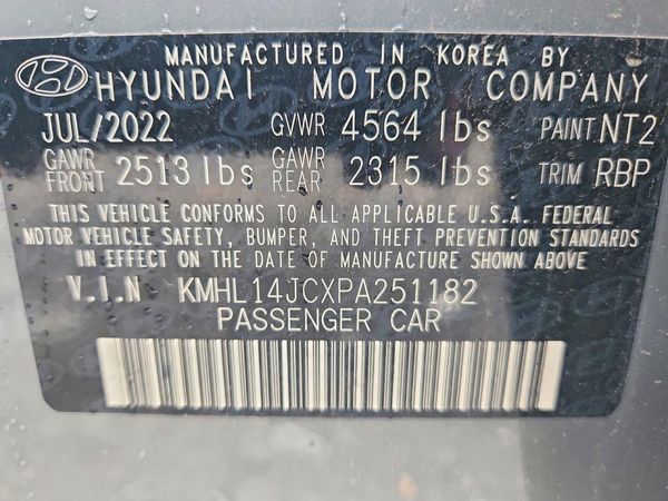 2023 HYUNDAI SONATA — VINS